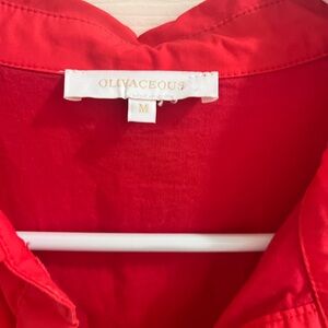 Olivaceous Red Midi Dress